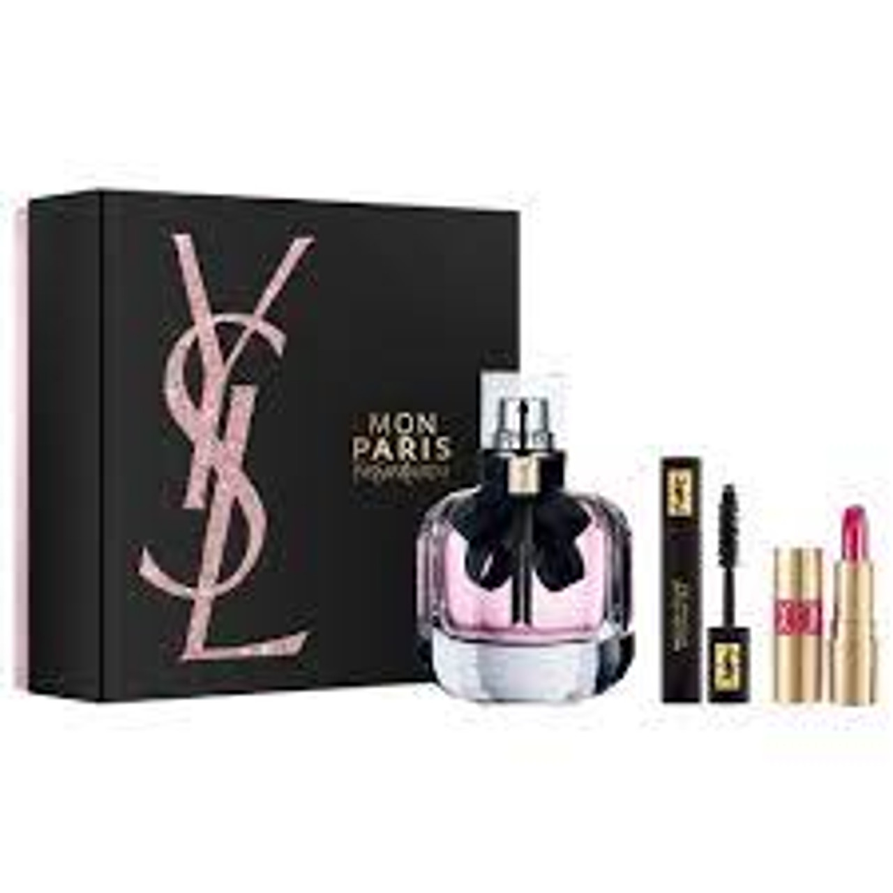 YSL MON PARIS WOMEN 3PC GIFT SET – 1.7OZ EDP + MASCARA + MINI LIPSTICK