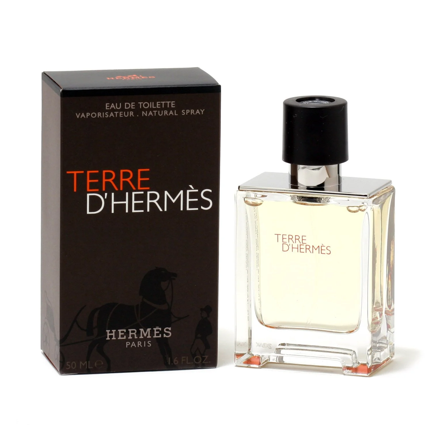 HERMES TERRE D’HERMES EAU DE TOILETTE SPRAY FOR MEN, 3.3 FLUID  OUNCE