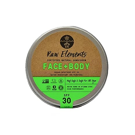 Raw Elements Face and Body Certified Natural Sunscreen