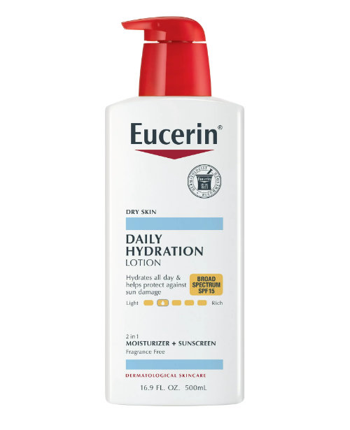 Eucerin Daily Hydration Broad Spectrum SPF 15 Body Lotion, 16.9 Fl Oz