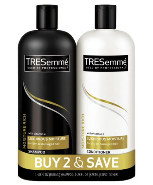 Tresemme Rich Moisture Rich Moisture Shampoo and Conditioner, 28 oz, 2 Count