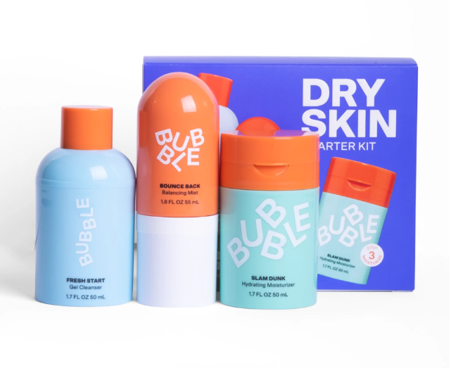 Bubble Skincare 3-Step Hydrating Routine Bundle, For Normal to Dry Skin