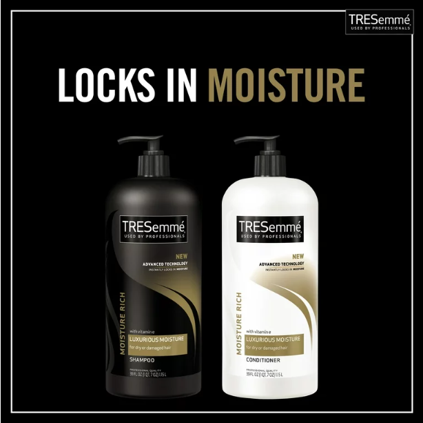 Tresemme Rich Moisture Rich Moisture Shampoo and Conditioner, 28 oz, 2 Count