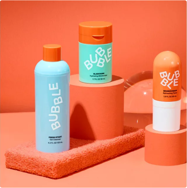 Bubble Skincare 3-Step Hydrating Routine Bundle, For Normal to Dry Skin