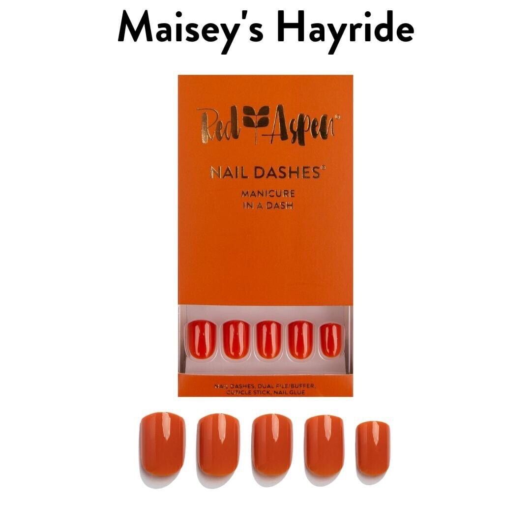 Red Aspen Reusable Nail Dashes, Pop On Short Square Shiny, Maisey’s Hayride S2